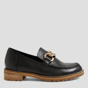 MISIMA W - BLACK-NATURAL HEEL LEATHER