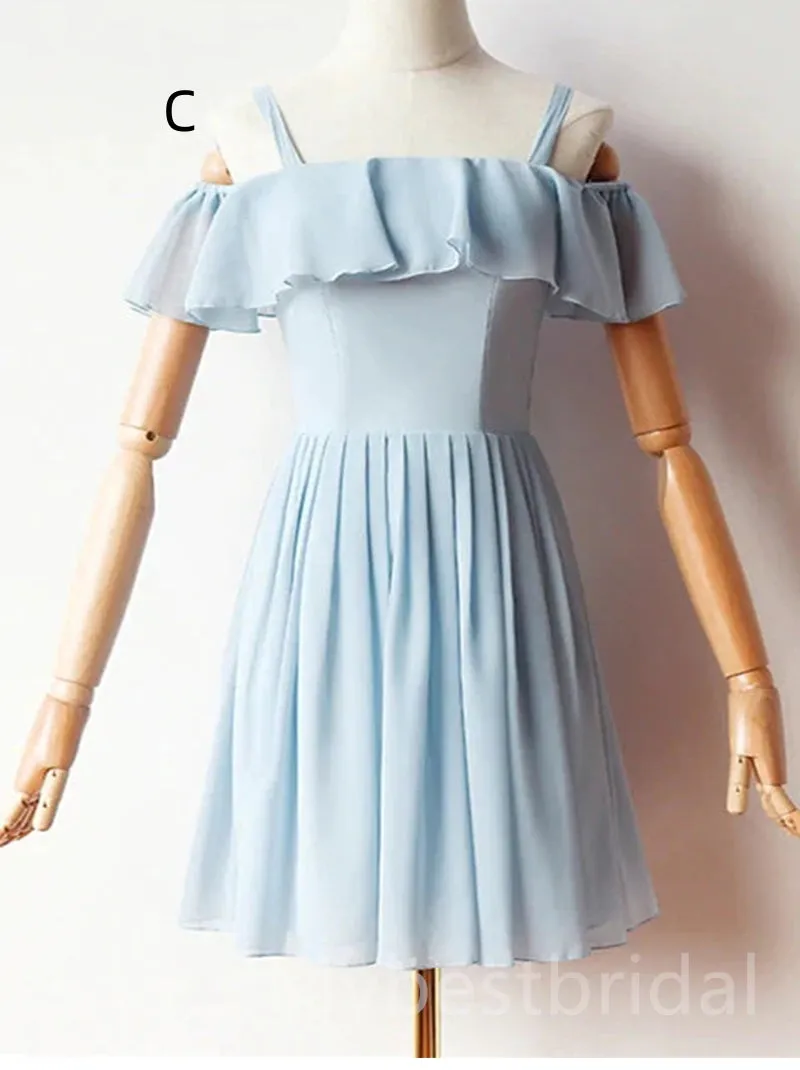 Mismatched Elegant Sleeveless A-line Short Mini Homecoming Dress,  HDS0099