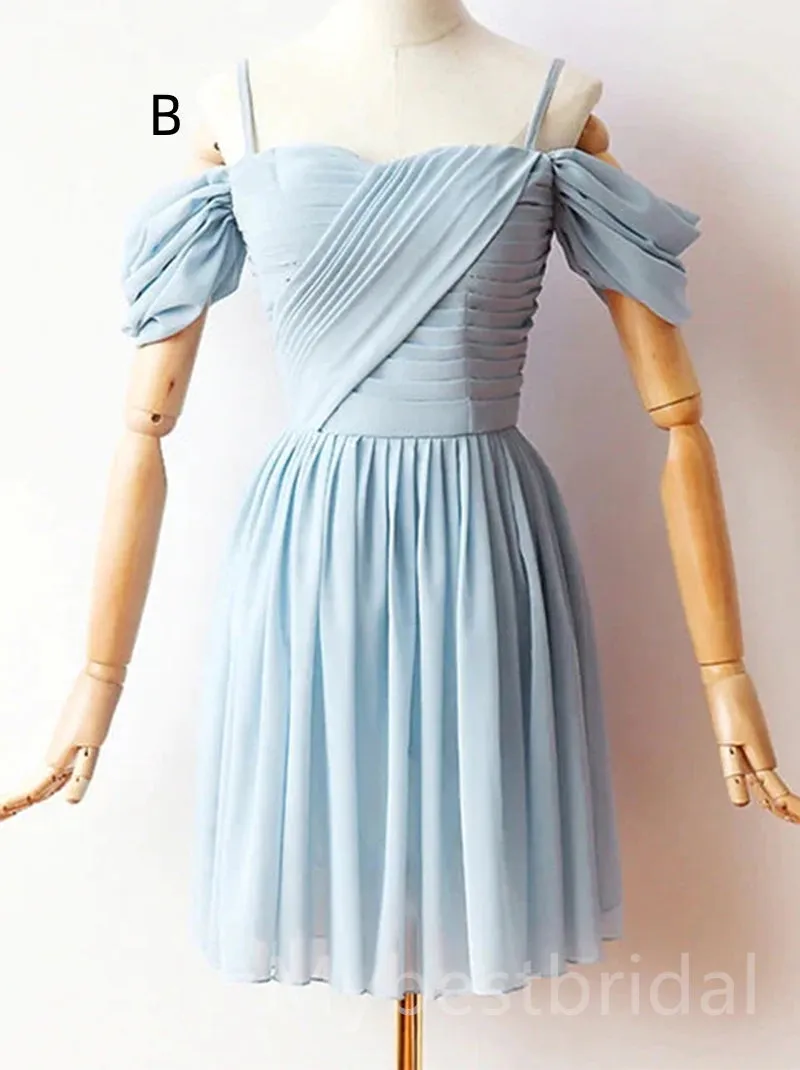 Mismatched Elegant Sleeveless A-line Short Mini Homecoming Dress,  HDS0099