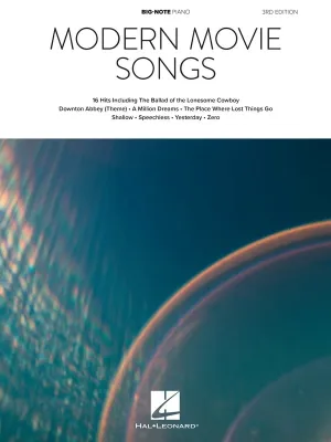 Modern Movie Songs for Big-Note Piano - 3rd Ed.