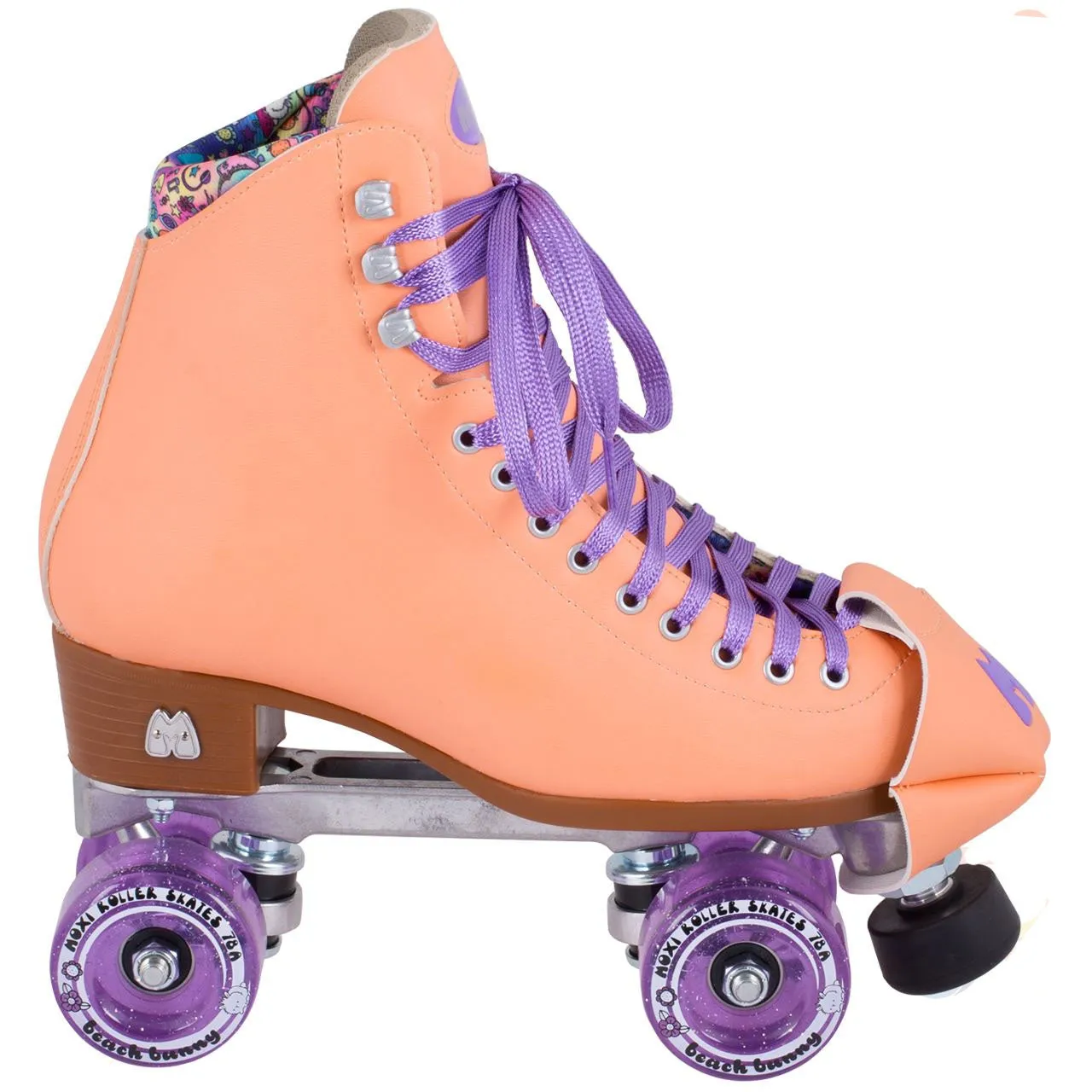 Moxi Beach Bunny Roller Skates - Peach