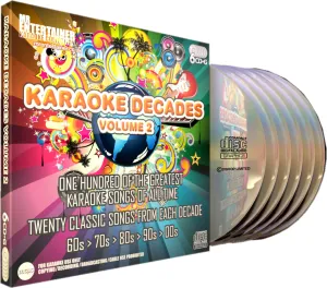 Mr Entertainer Karaoke Decades Vol. 2 - 100 Song 6 Disc CD G Set