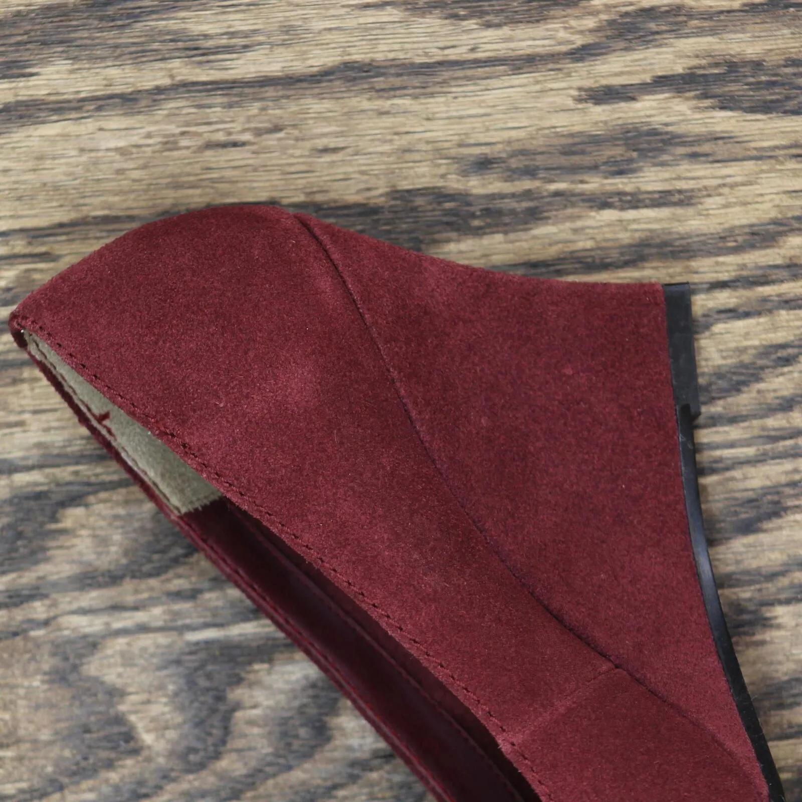 Naturalizer Womens Vintage Suede Wedge Heels 1674022049b29a Mirth Wine Red 6M