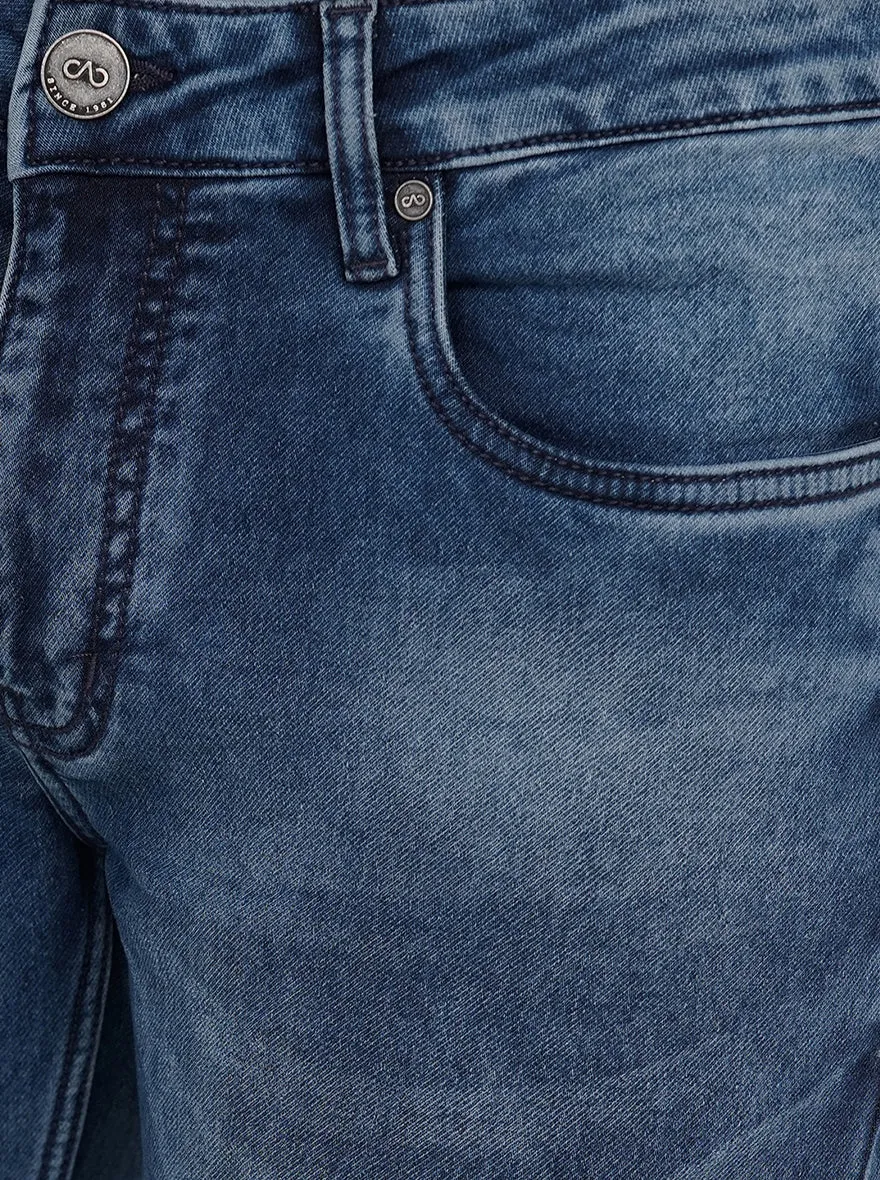 Navy Blue Washed Slim Fit Jeans | JadeBlue