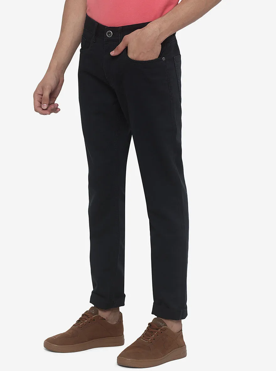 Navy Blue Washed Slim Fit Jeans | JadeBlue