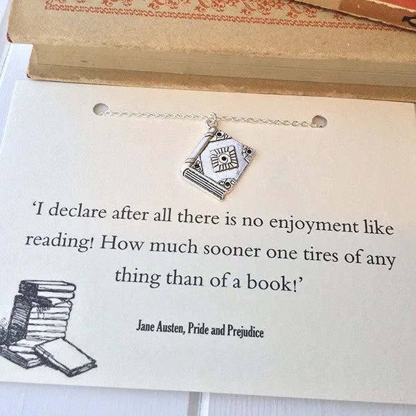 Necklace - Book Charm - Pride & Prejudice - Jane Austen