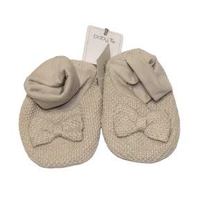 Neutral Bow Pram Shoes