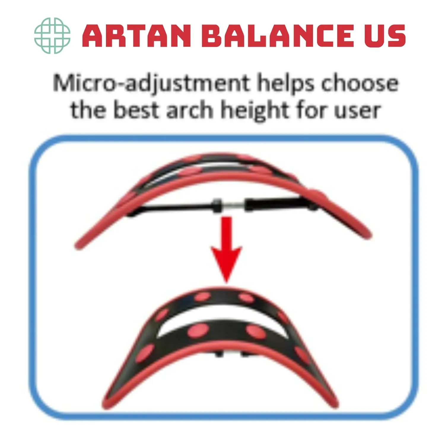NEW!!! Artan Balance Height Adjustable Lumbar Support Back Stretcher (also Available in a Set)