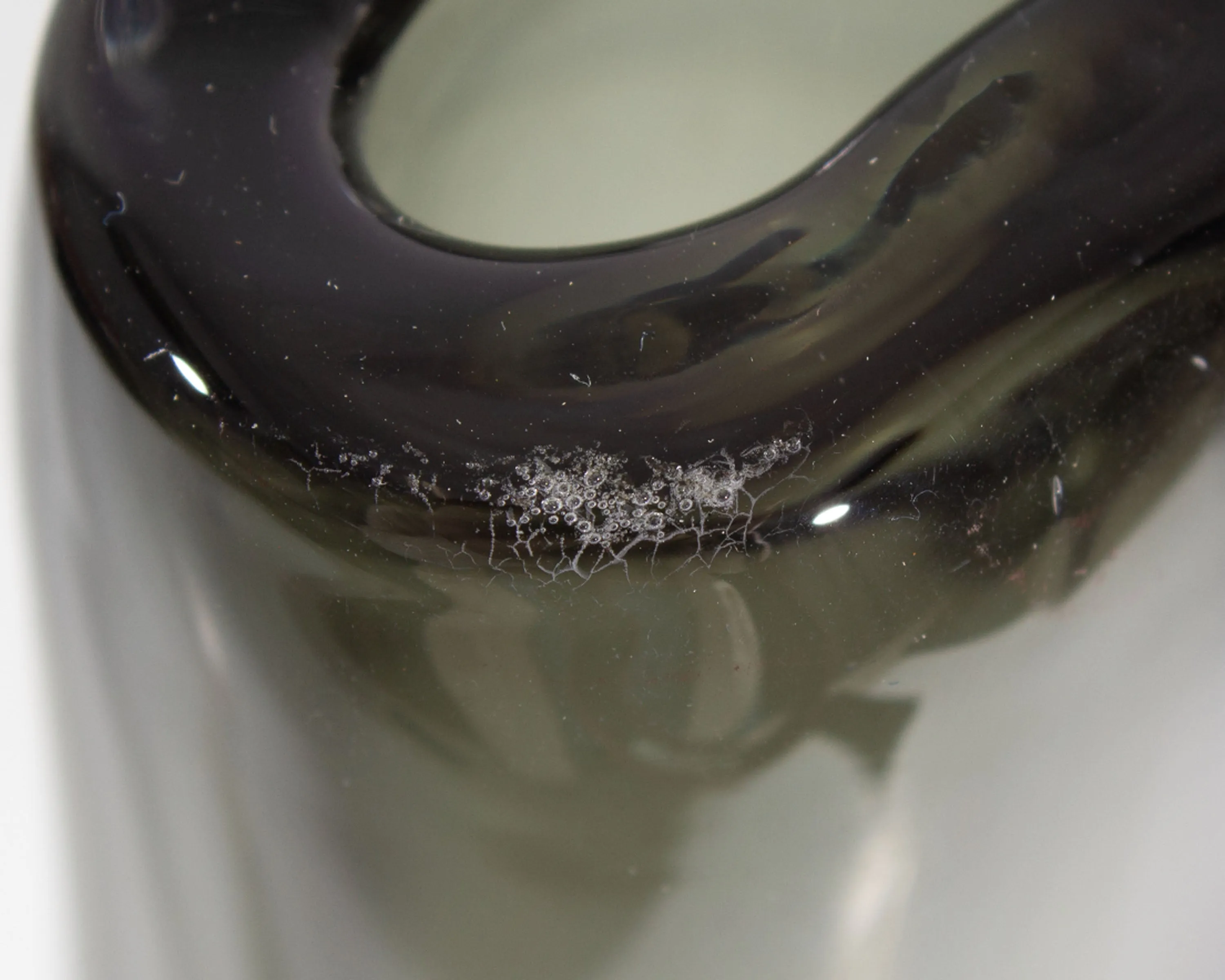 Nils Landberg Orrefors Sweden Sommerso Glass Vase