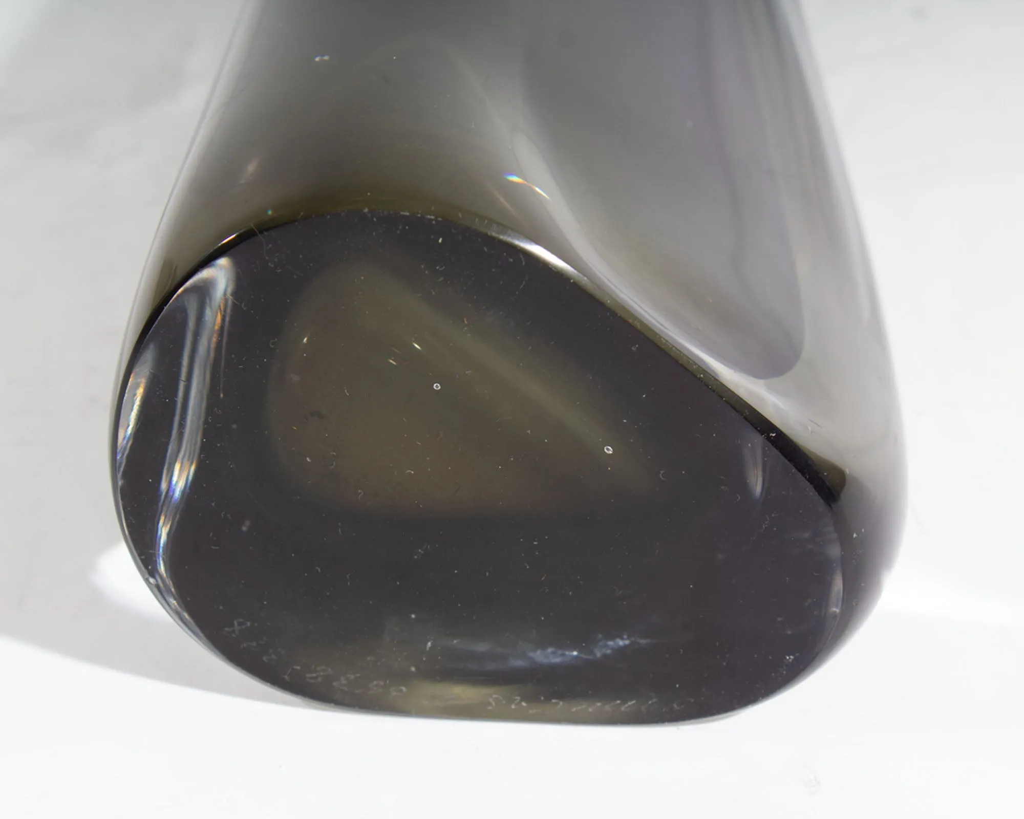Nils Landberg Orrefors Sweden Sommerso Glass Vase
