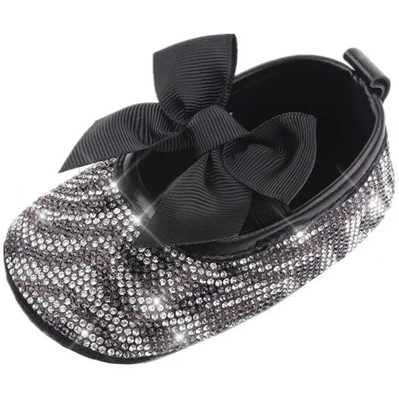 NWT Cute Sparkling Bling Swarovski Rhinestone Baby Girl Princess Shoes  …
