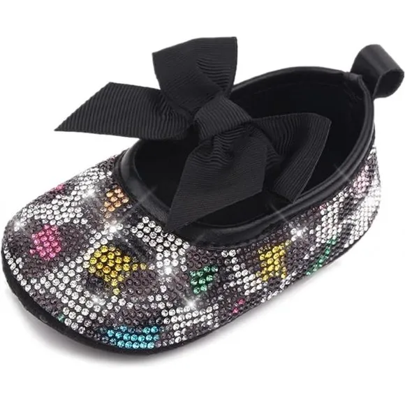 NWT Cute Sparkling Bling Swarovski Rhinestone Baby Girl Princess Shoes  …