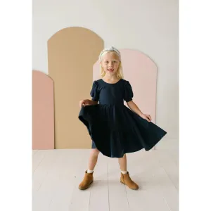 Ollie Jay Navy Puff Twirl Dress