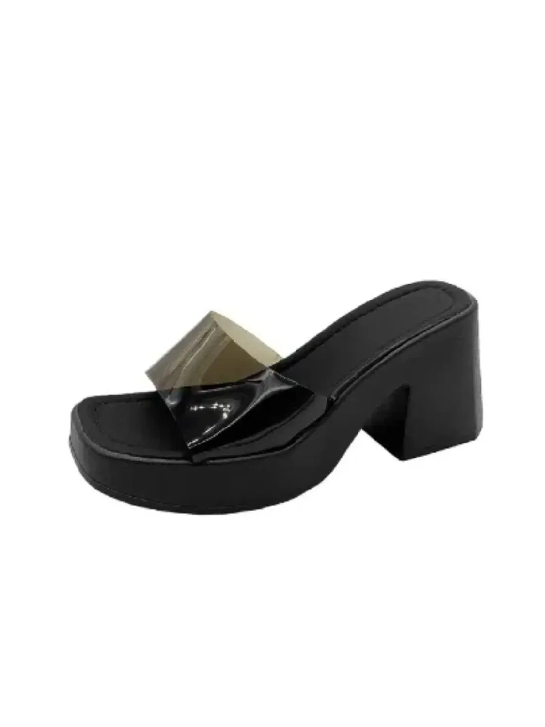 Open Toe Block Heels Sandals
