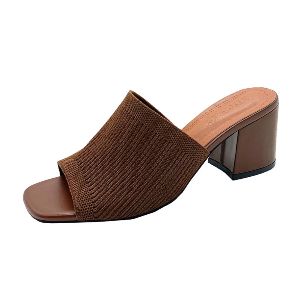 Open Toe Block Heels Sandals