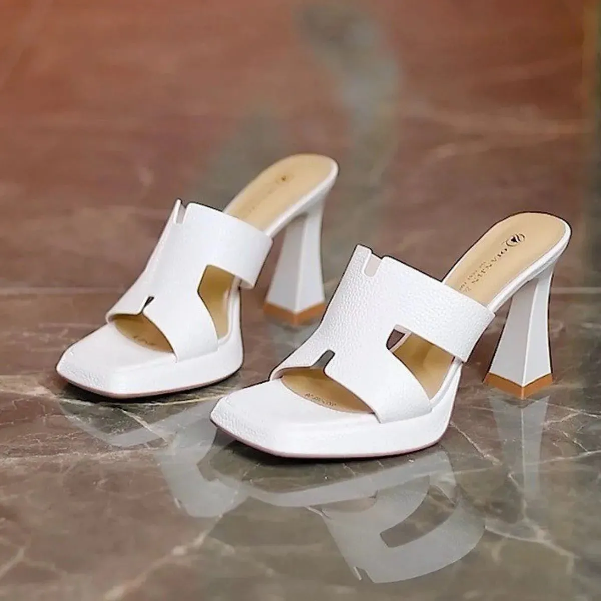 Open Toe Block Heels Sandals