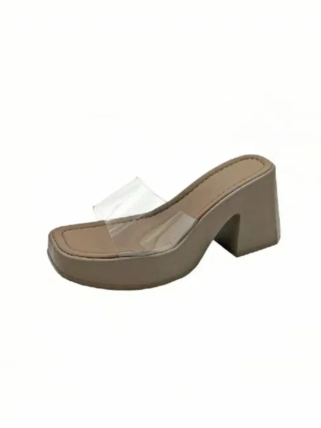 Open Toe Block Heels Sandals
