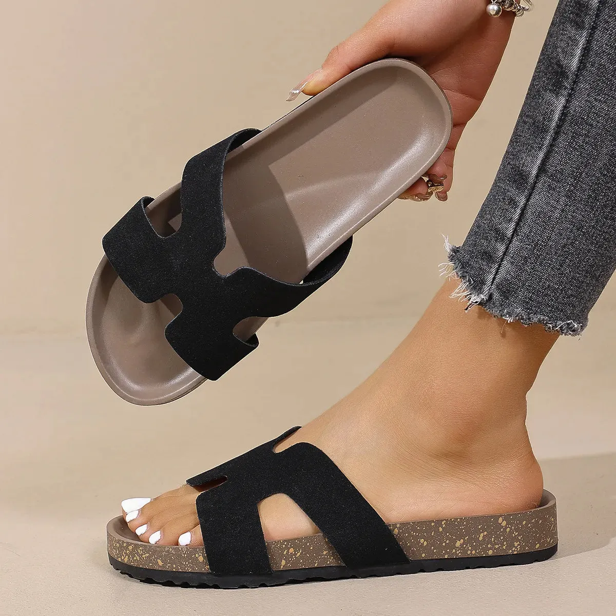 Open Toe Flats Sandals