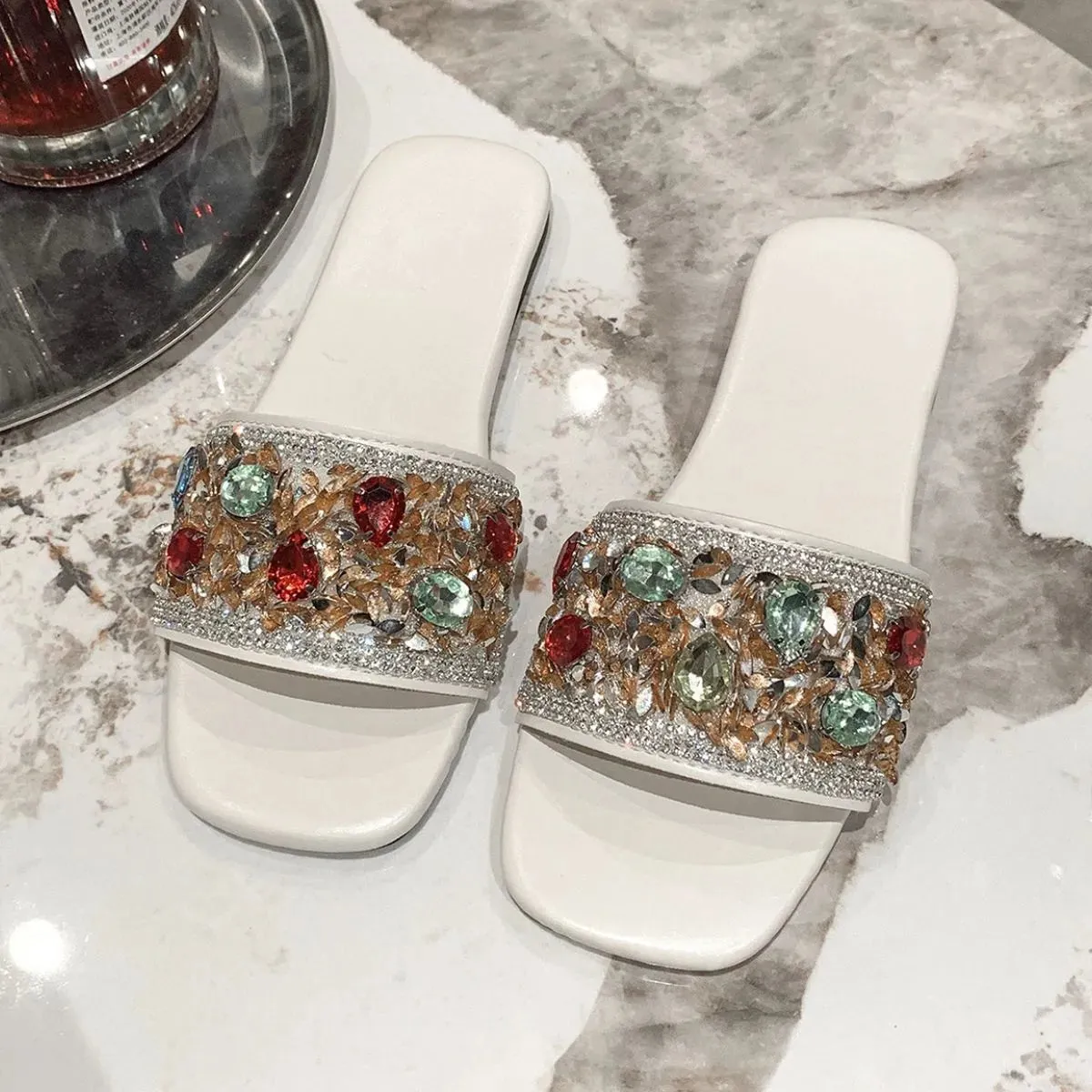 Open Toe Flats Sandals