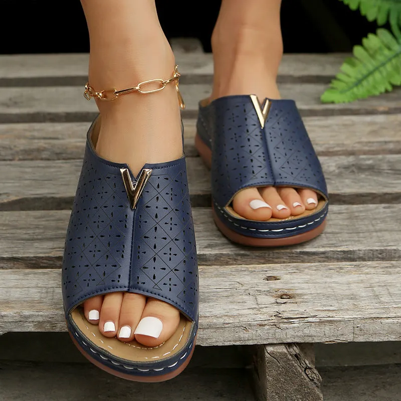 Open Toe Flats Sandals
