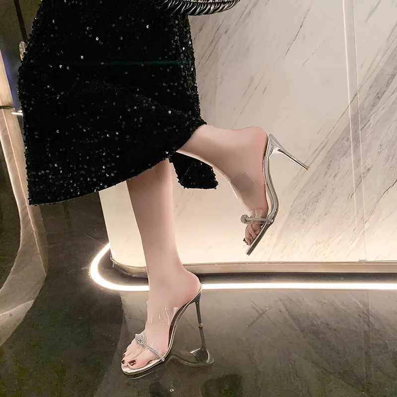 Open Toe Stiletto Sandals