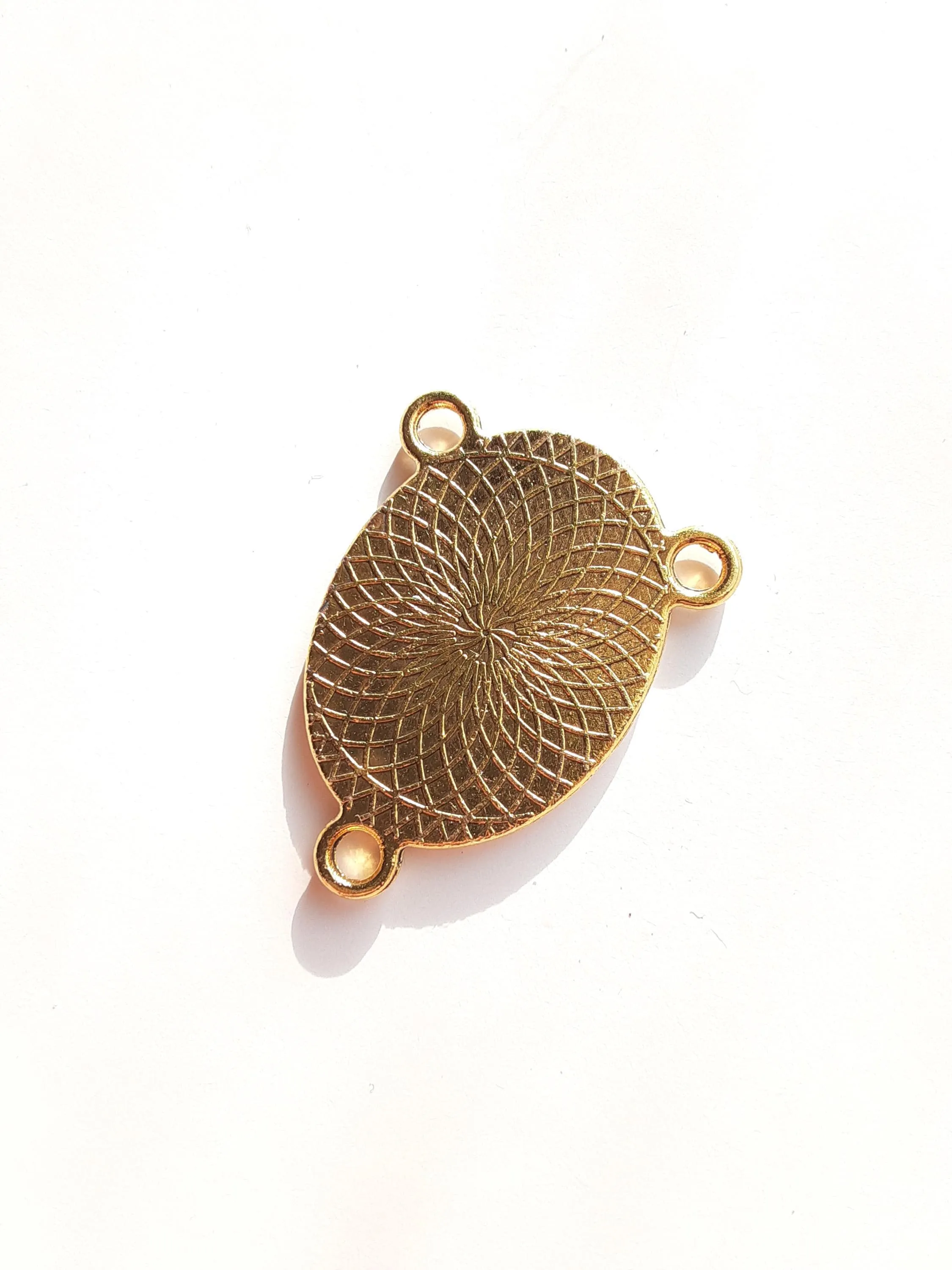 Our Lady of Guadalupe Golden Oval Rosary Centerpiece