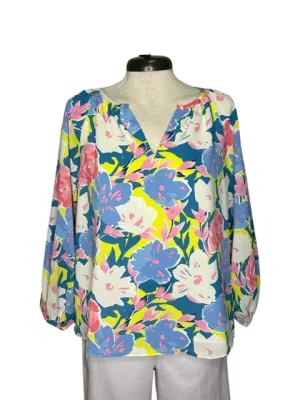 Pastel Magnolia Peasant Top