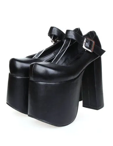 Platform Lolita Buckled High Heels