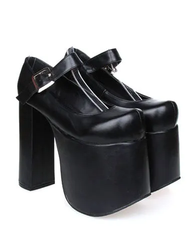 Platform Lolita Buckled High Heels