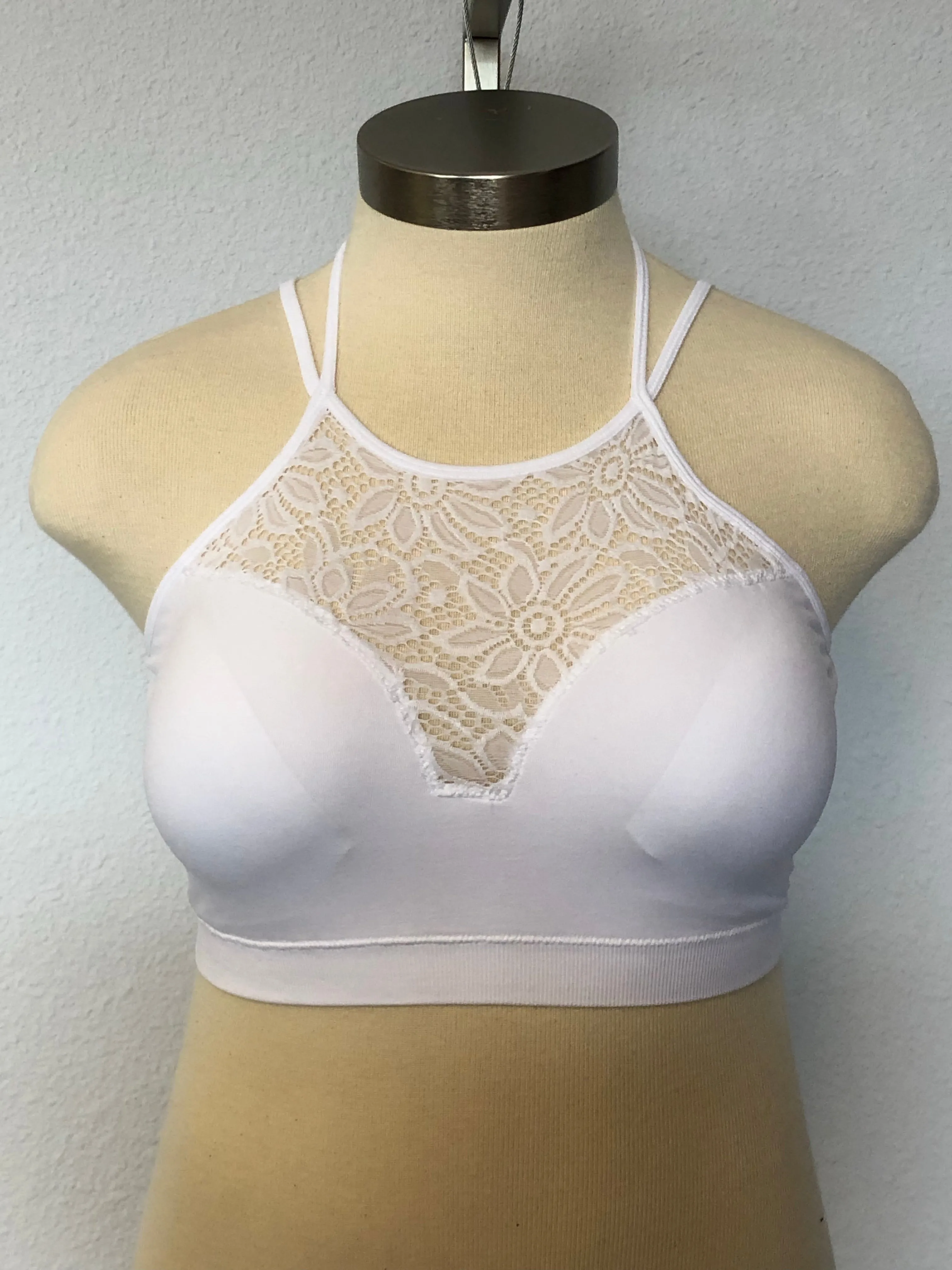 PLUS HIGH NECK BRALETTE