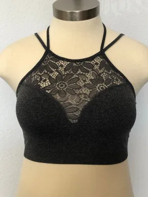 PLUS HIGH NECK BRALETTE