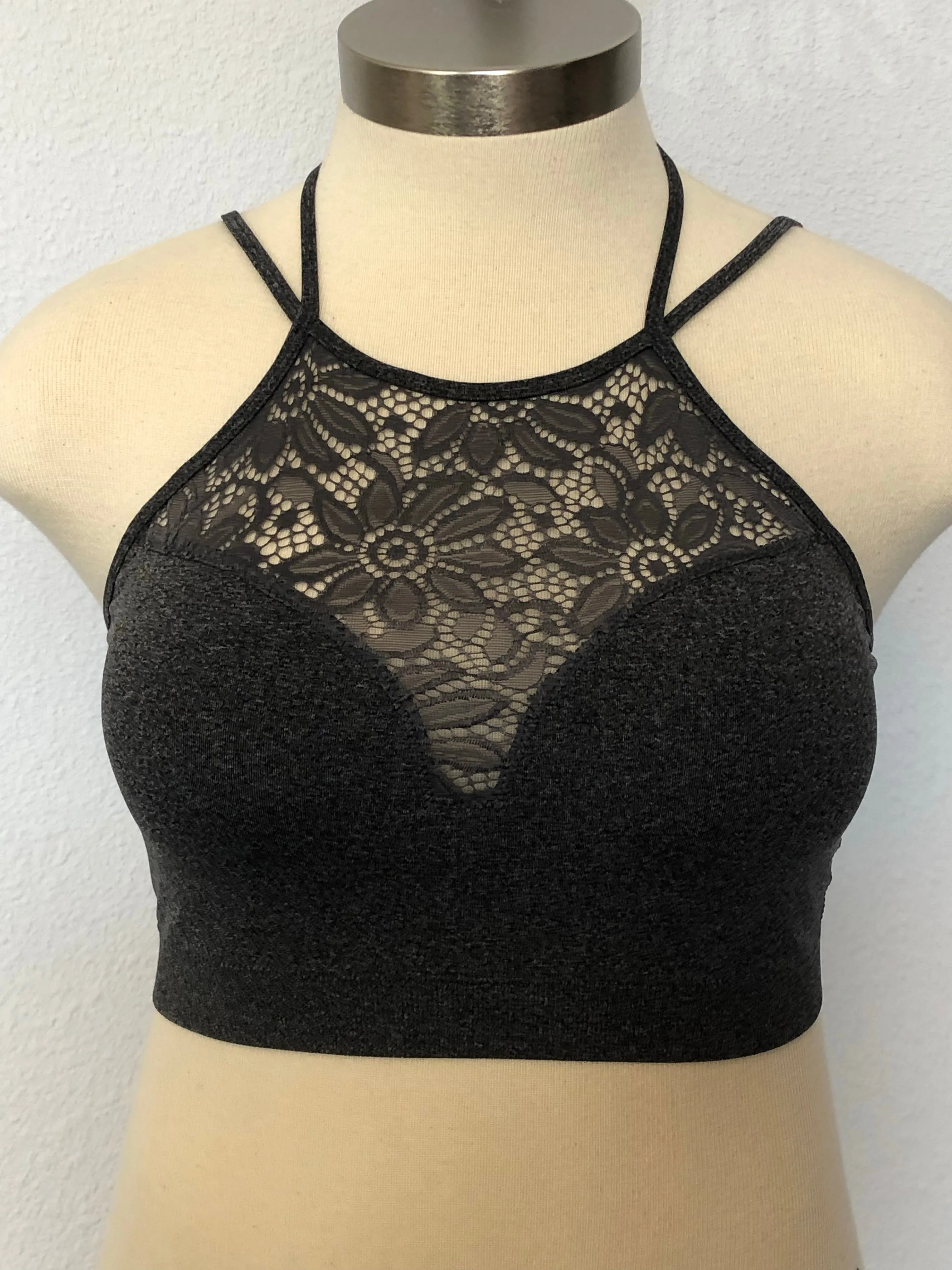 PLUS HIGH NECK BRALETTE