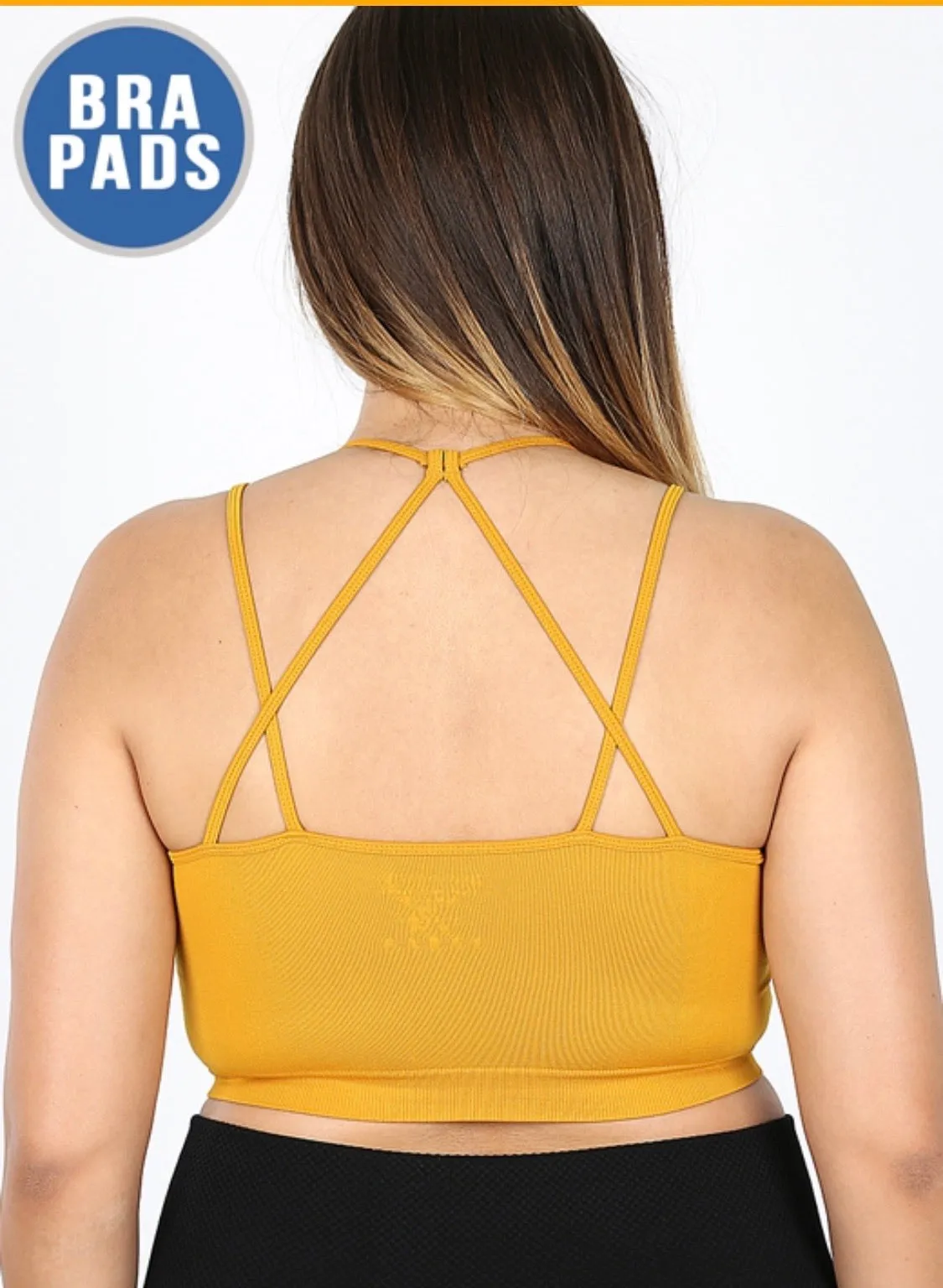 PLUS HIGH NECK LACE CUTOUT BRALETTE