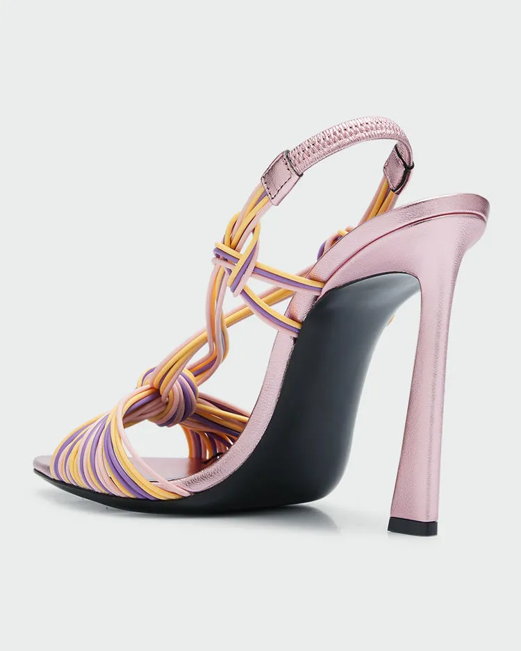 Point Toe Strappy Knot Heels