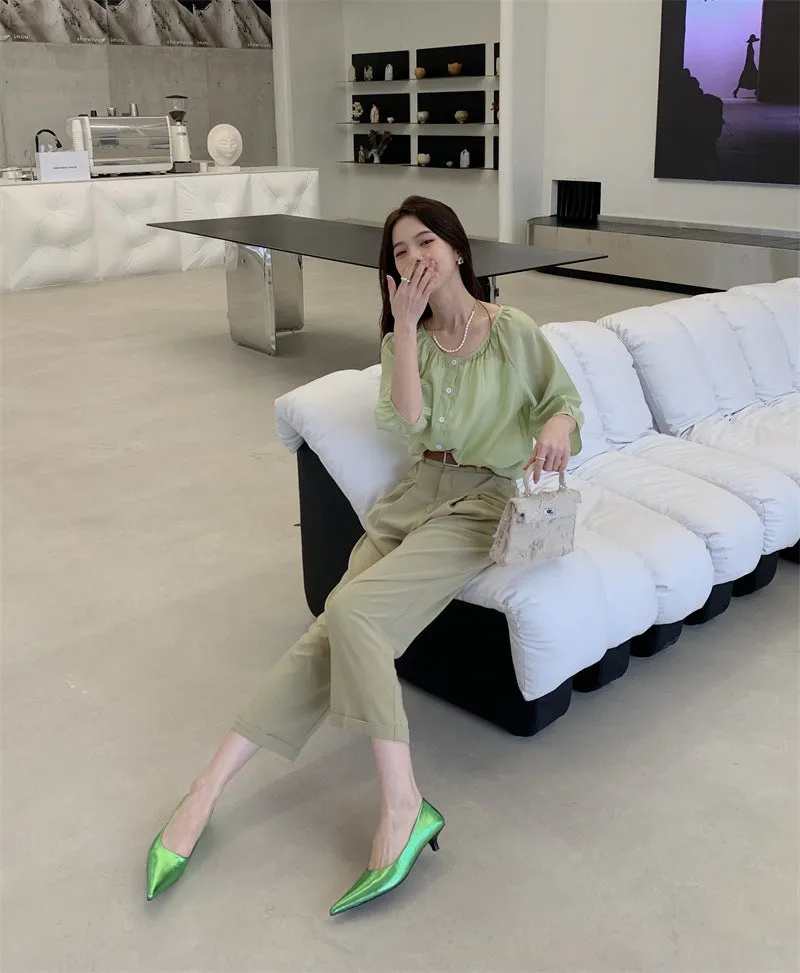 Pointed Toe Stiletto Pumps for Women