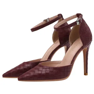 Pointy Ankle Strap High Heels For Small Feet GS390