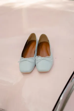 Poppy Ballet Flats in Baby Blue