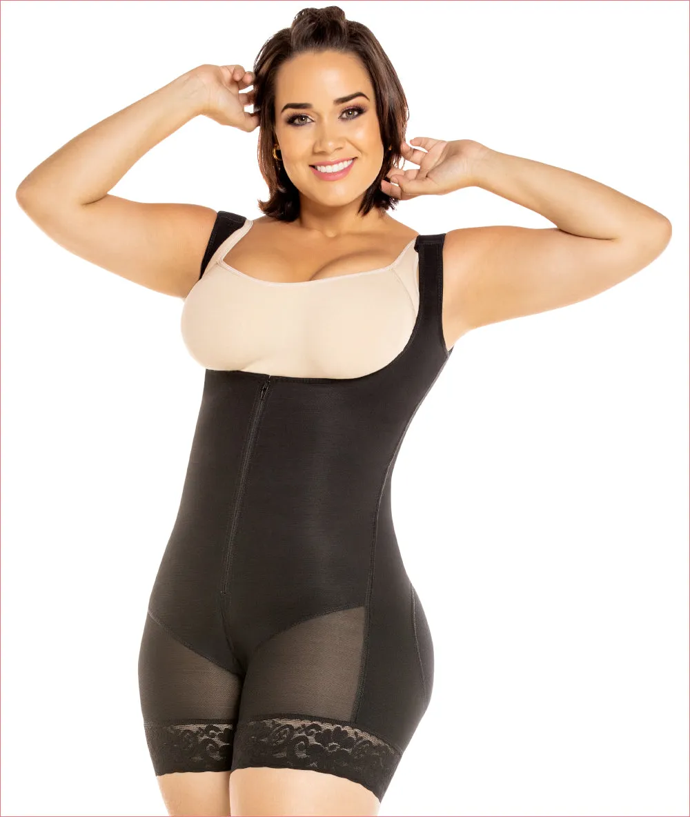 Powerflex one piece girdle high back continuous wide strap - C4169