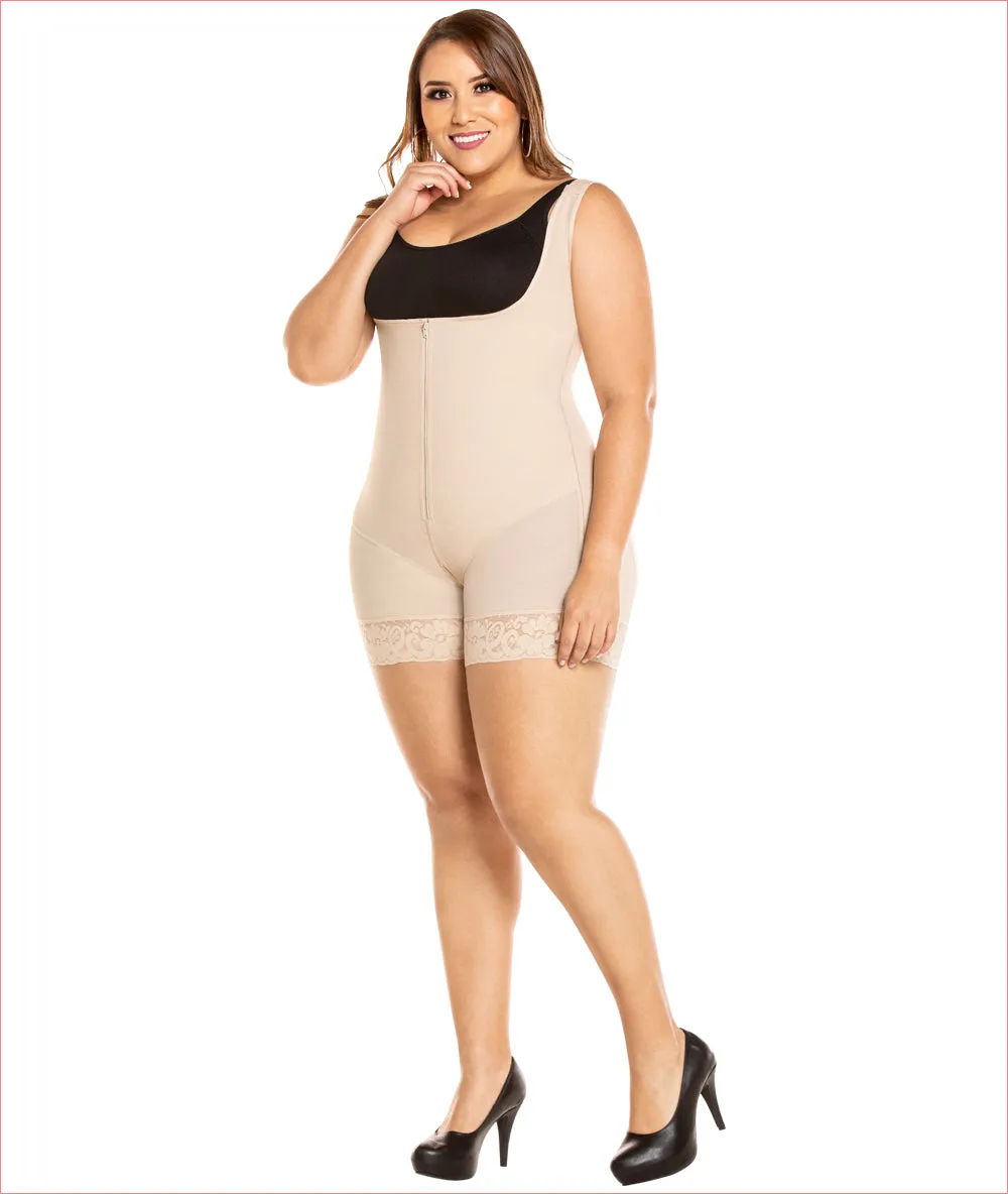 Powerflex one piece girdle high back continuous wide strap - C4169