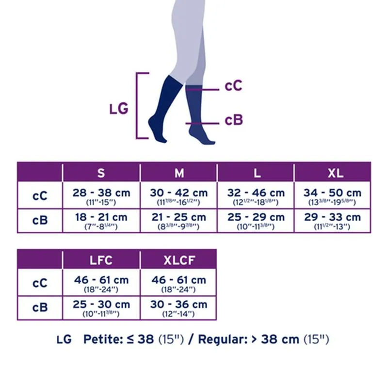 PR/1  JOBST MEDICAL LEG WEAR, UNISEX, KNEE HIGH, 15-20MMHG, LG, BEIGE, OPEN TOE