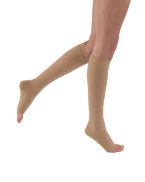 PR/1  JOBST MEDICAL LEG WEAR, UNISEX, KNEE HIGH, 15-20MMHG, SM, BEIGE, OPEN TOE