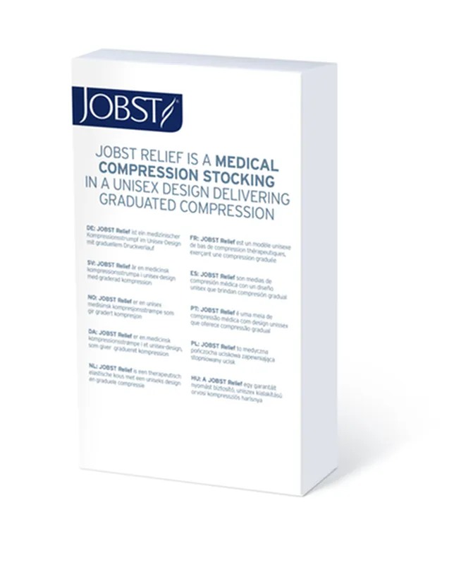 PR/1  JOBST MEDICAL LEG WEAR, UNISEX, WAIST HIGH, 30-40MMHG, LG, BEIGE, OPEN TOE