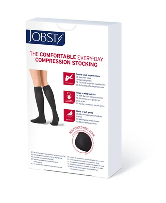 PR/1 JOBST OPAQUE WOMEN, KNEE HIGH PETITE, 30-40MMHG, MD, NATURAL, OPEN TOE
