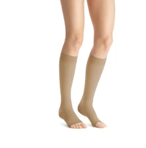 PR/1 JOBST OPAQUE WOMEN, KNEE HIGH PETITE, 30-40MMHG, MD, NATURAL, OPEN TOE