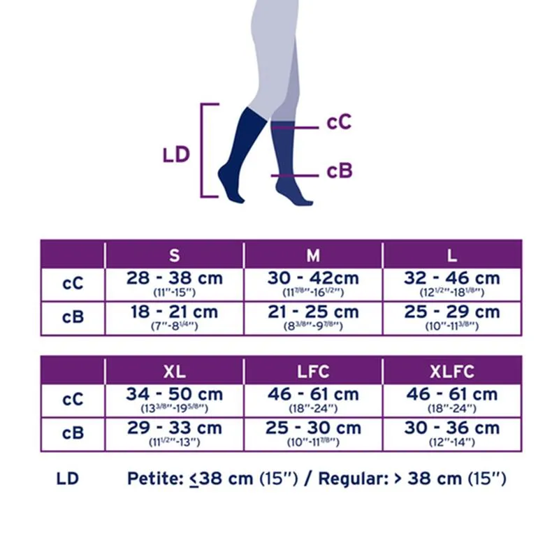 PR/1 JOBST OPAQUE WOMEN, KNEE HIGH PETITE, 30-40MMHG, MD, NATURAL, OPEN TOE