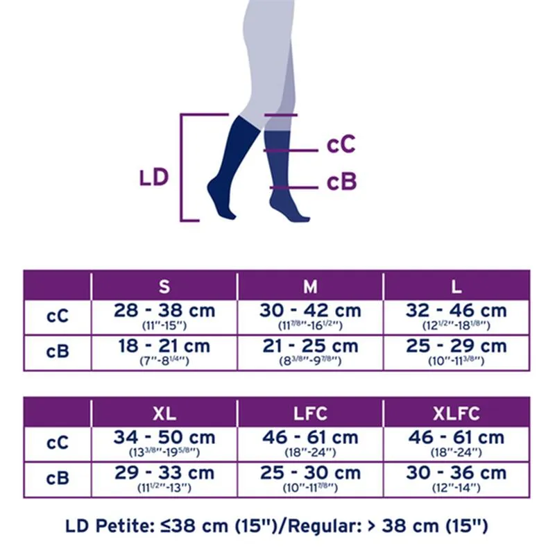 PR/1 JOBST ULTRASHEER WOMEN, KNEE HIGH, 30-40MMHG, LG, CLASSIC BLACK, OPEN TOE