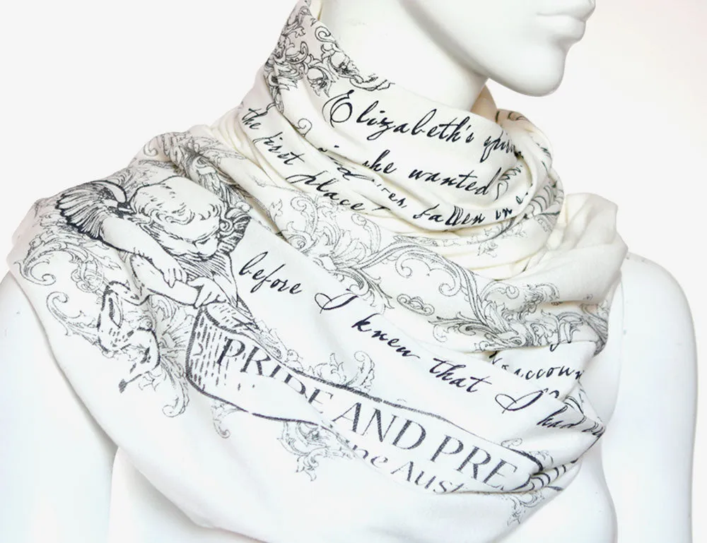 Pride and Prejudice book scarf by Jane Austen