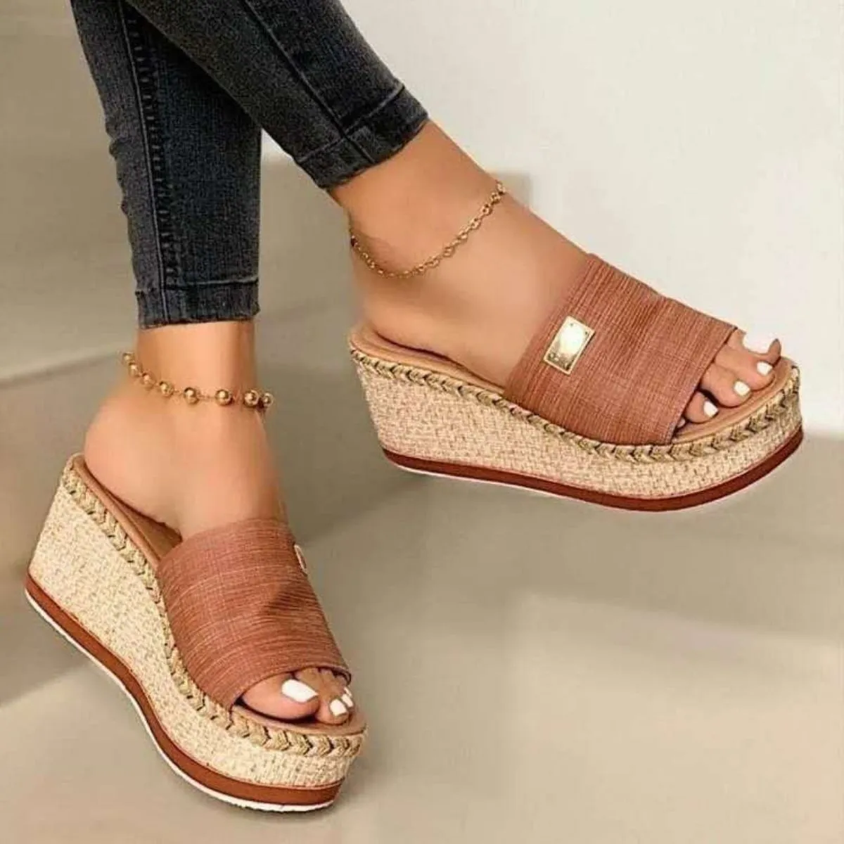 PU Leather Open Toe Sandals (3 Colors)