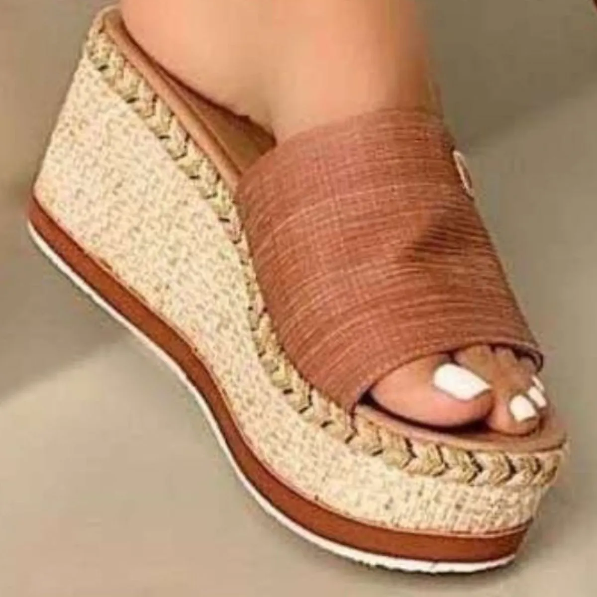 PU Leather Open Toe Sandals (3 Colors)