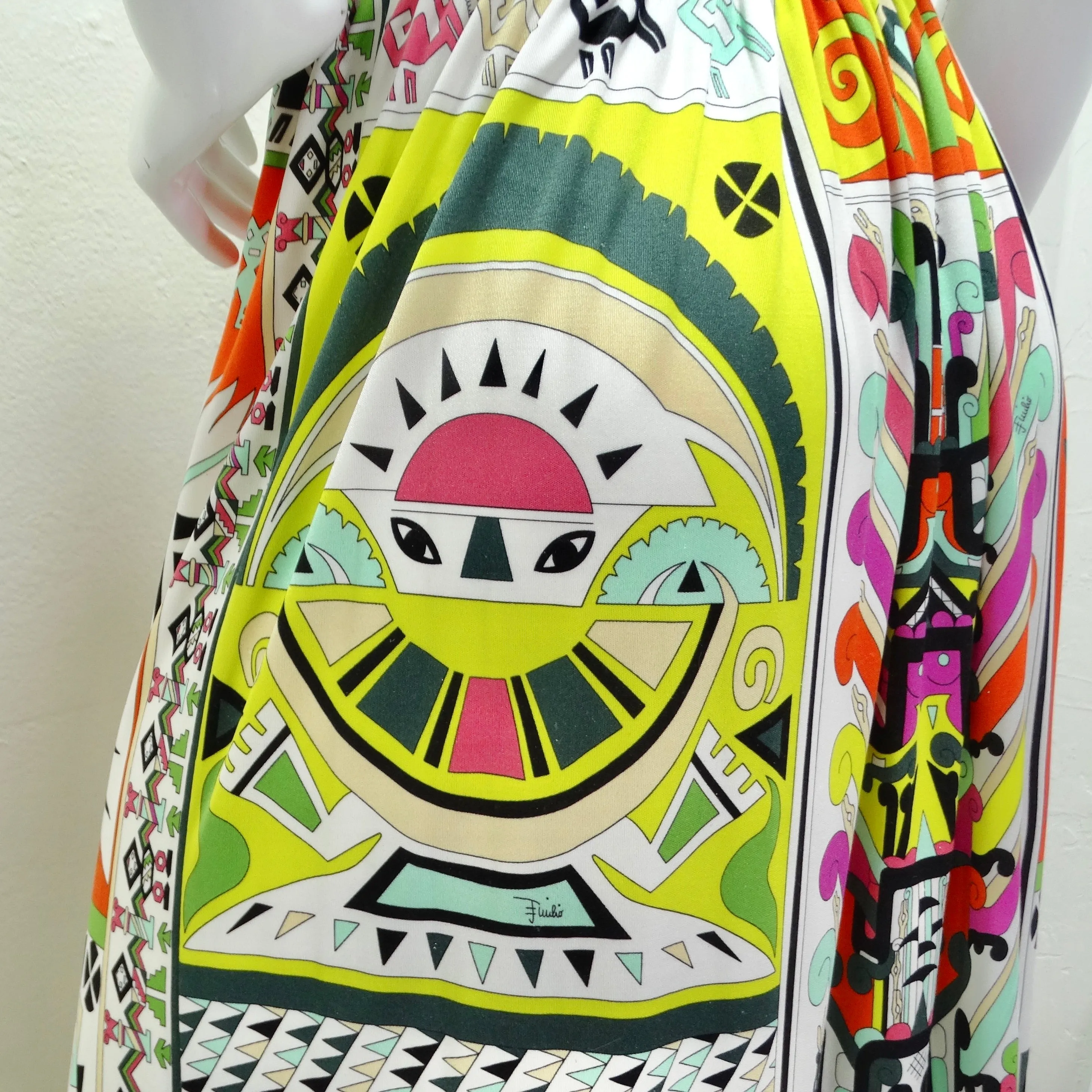 Pucci Reissue Geometric Printed Maxi Skirt